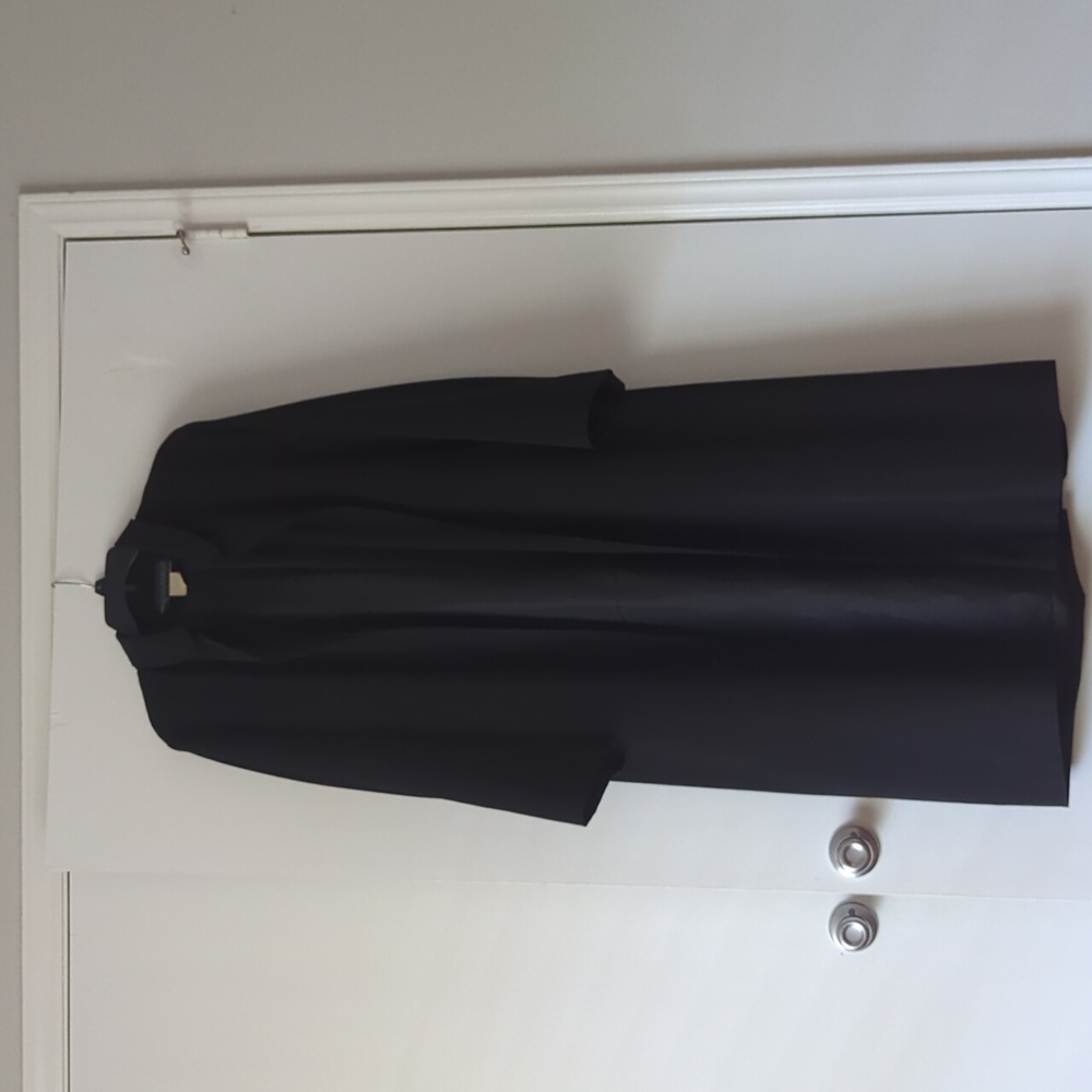 Black duster coat